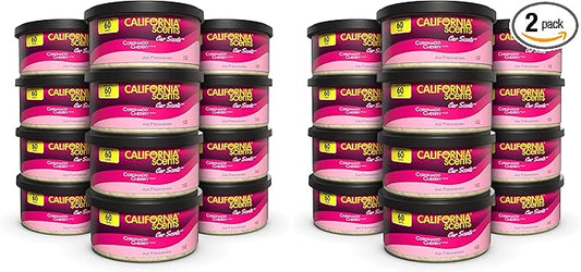 Can Air Freshener and Odor Neutralizer by California Scents, Set of 12 Spillproof Cans for Home and Car, Coronado Cherry, 1.5 Oz Each (Pack of 12)