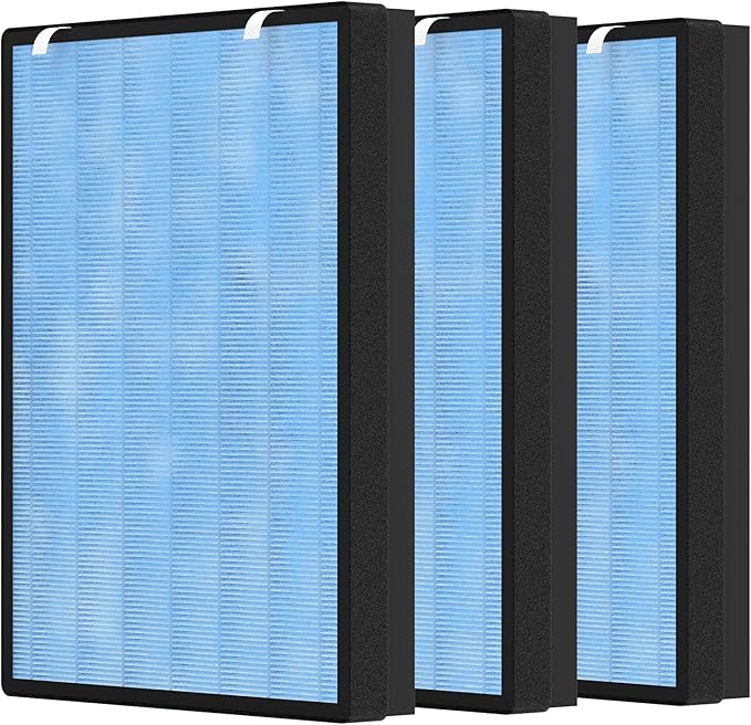 3 Packs HSP002 Replacement Filter Compatible with HSP002 Smart Purifier 2.0 for Home, Large Room - HSP002