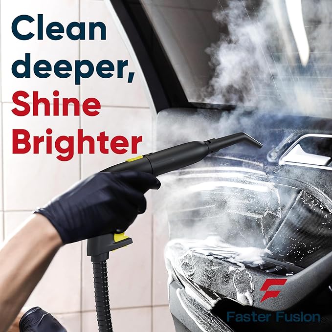 Heavy-Duty Steam Cleaner for Home & Car - High-Pressure Chemical-Free Deep Cleaning System, Portable Handheld Steamer with 27-Piece Kit for Tile, Grout, Floors, Ovens & Upholstery