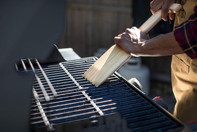 PICNIC TIME NCAA Unisex-Adult NCAA Hardwood BBQ Grill Scraper with Bottle Opener