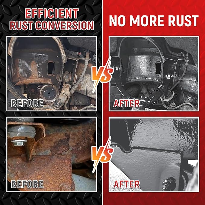 Water-Based Metal Anti-Rust Paint, High Gloss Grey 16 fl oz, Metal Primer and Protective Coating, Rust-Proof Coating, Permanent Protection Against Rust and Corrosion