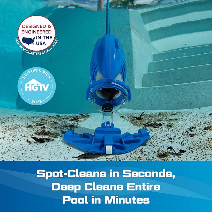 POOL BLASTER Max Li Cordless Pool Vacuum – Battery‑Powered, No Hoses or Cords – for Inground & Above Ground Pools, & Spas – up to 60‑Minute Runtime
