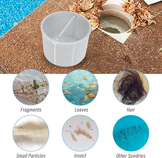 ChangTa Pool Skimmer Basket Replacement, for Hayward SPX1082CA & Aladdin B-152 Skimmer Models SP1082 SP1083 SP1084 1085 1086 SP1075 1075T 1076 1077 Skimmers Basket 2pack