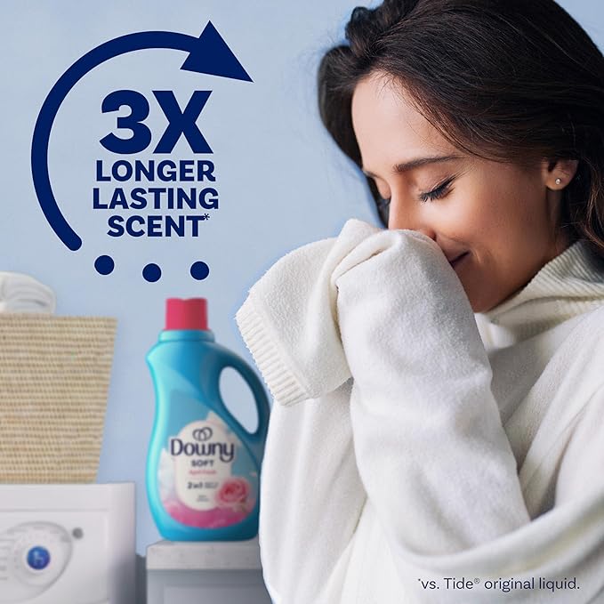 Tide and Downy Ultimate Clean Bundle: 45ct Power Pods, 24oz Scent Booster Beads, and 44oz Liquid Fabric Softener