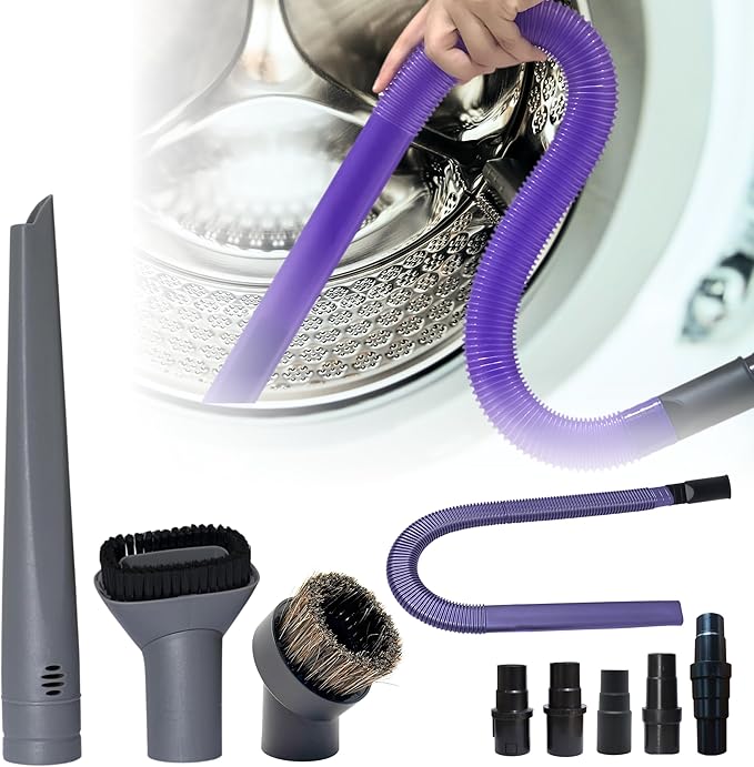For Shark Vacuum Cleaner Attachment | 35MM Accessories Kit with Dust Brushes - Flexible Crevice Tool for Dryer Vent Cleaning | Compatible with Shark NV360 NV350 NV500 NV501 HV300 HV301 HV371 HV372