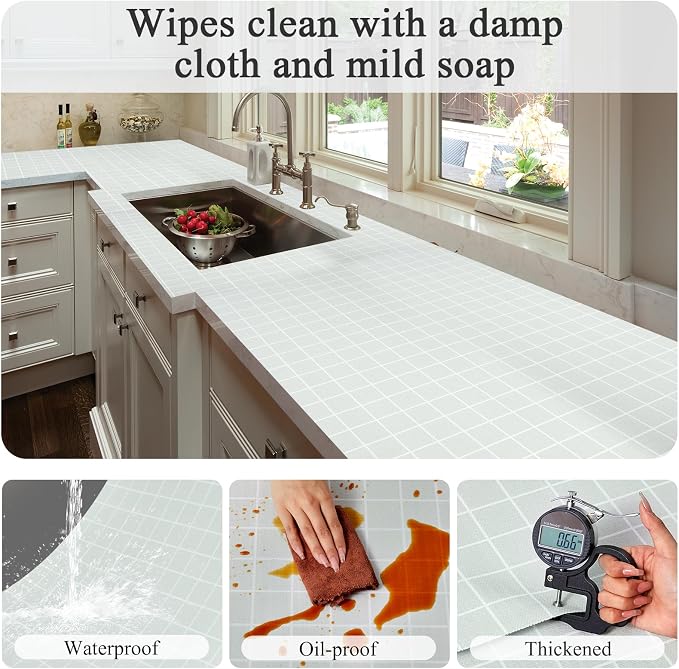 Beautysaid Shelf Liner Non Adhesive Drawer & Cabinet Liner for Kitchen Waterproof Sage Green Shelf Paper for Bathroom & Dress Drawer (12 in x 20 FT)