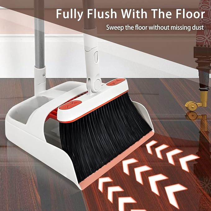 JEHONN Broom and Dustpan for Home, Kitchen
