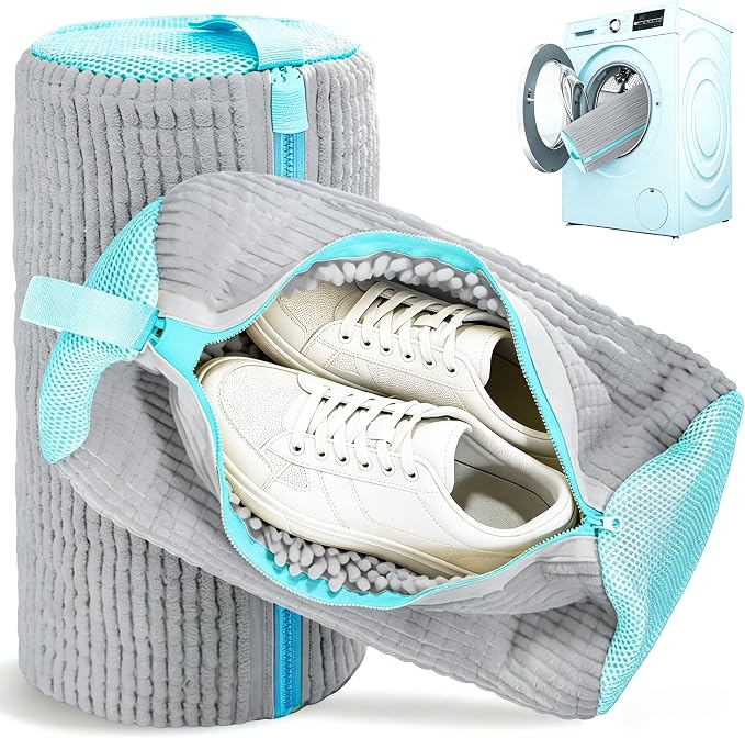 Shoe Washing Machine Bag Laundry Shoe Bags for Washer & Dryer Reusable Shoe Cleaning Bag for Sneaker Tennis Shoes