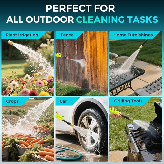 Electric Pressure Washer 5000 PSI 2.5 GPM, Bothlin Portable Power Washer with 4 Quick-Connect Nozzles, Soap Tank & Foam Cannon, High Power Water Pressure Washer for Car, Driveway, Patio, Home Cleaning