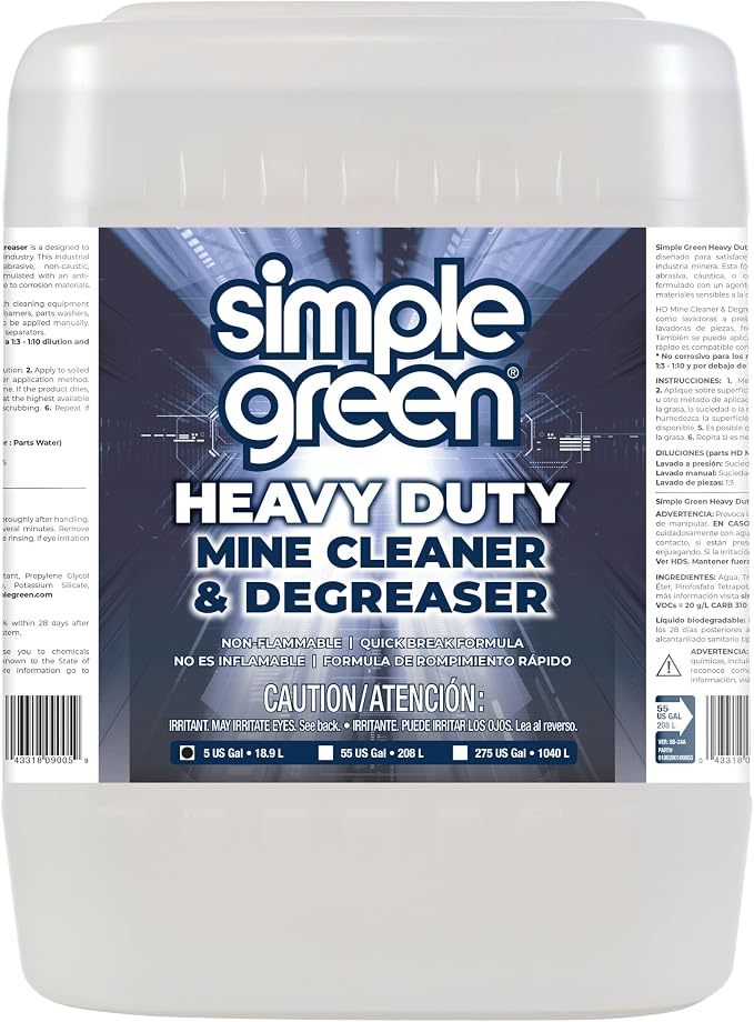 Simple Green Heavy Duty Mine Cleaner 5 Gallon