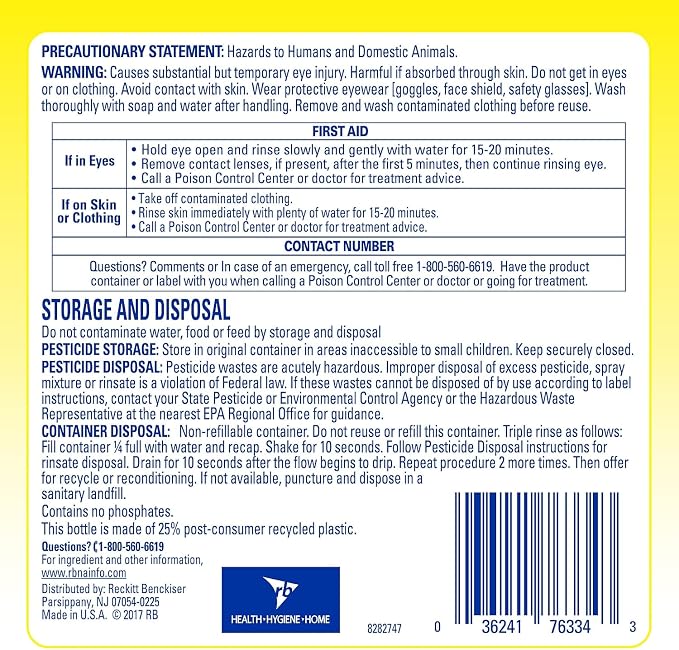 Lysol Professional Lysol Professional Disinfectant Deodorizing Cleaner 128 Pack of, Yellow, Lemon, 512 Ounce, (Pack of 4)