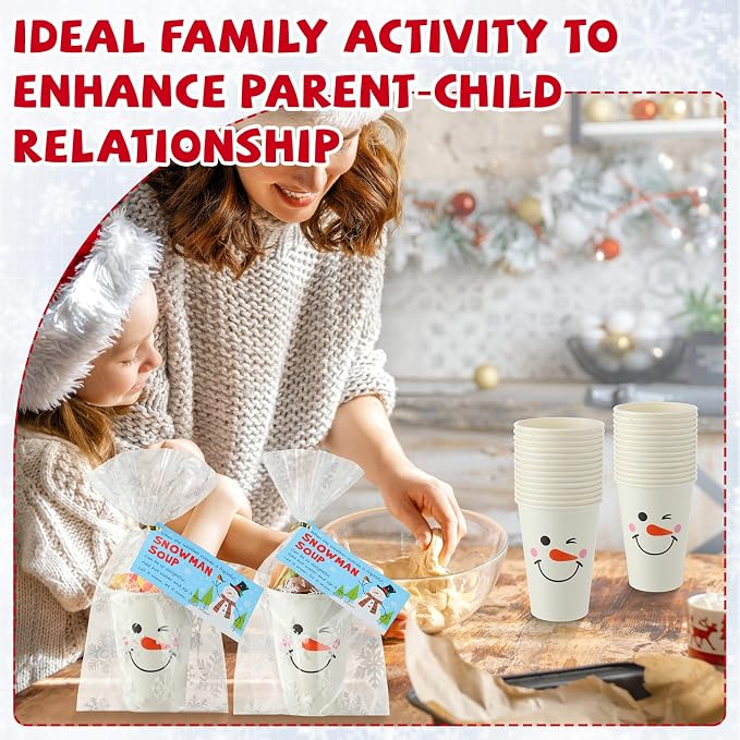 Funnymoom 150 Pcs Snowman Paper Cups 12 oz Disposable Coffee Drinking Paper Cups for Hot Cold Beverage Drink Juice Cocoa Winter Party Supplies
