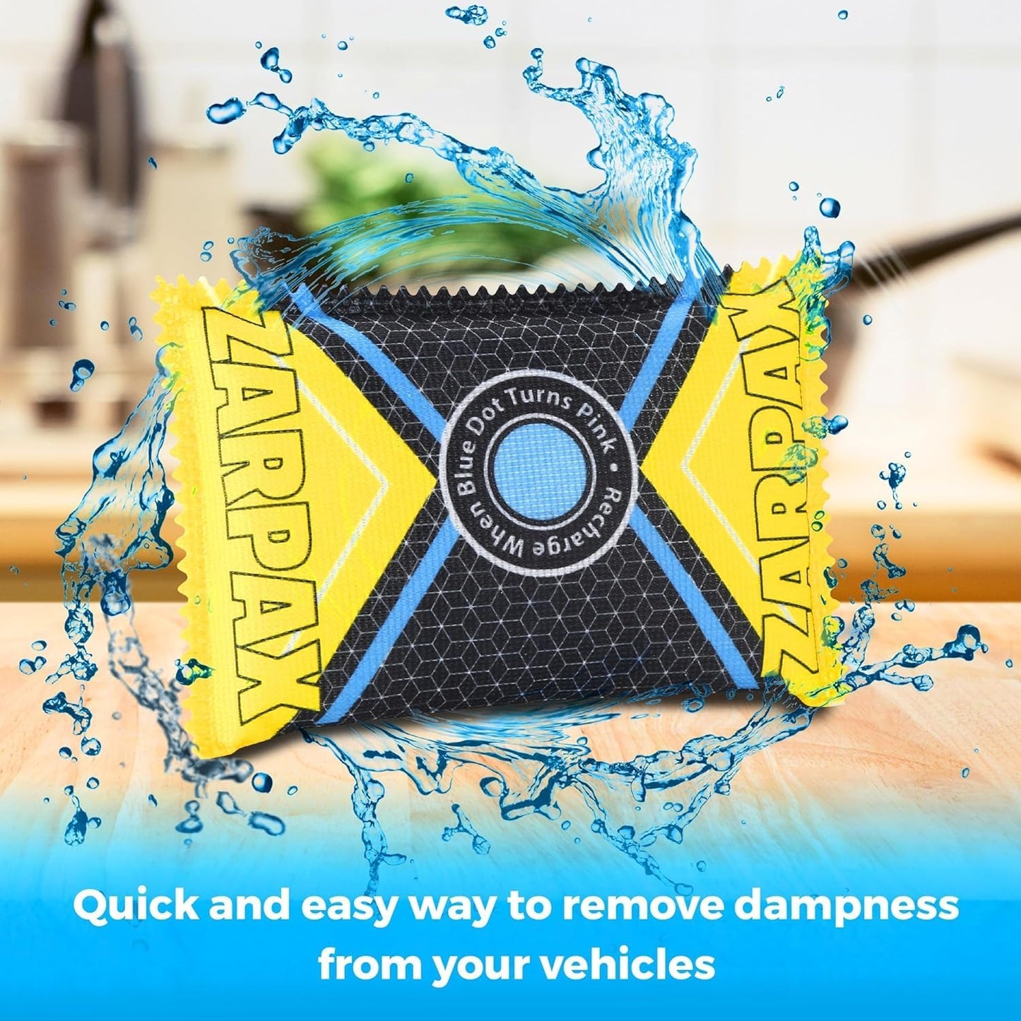 125g Rechargeable Desiccant Packs Dehumidifier Bag - 2 Pack - Moisture Absorbers For Safes, Car, Bathroom, Storage, Garage - Moisture Remover Eliminates Humidity - Reusable Desiccant Bags