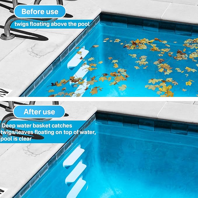 284102 Standard Thru-Wall Skimmer w/Return Fitting for Above Ground Swimming Pools-Opening Width 6" Fits All Standard Pool Wall Cutouts
