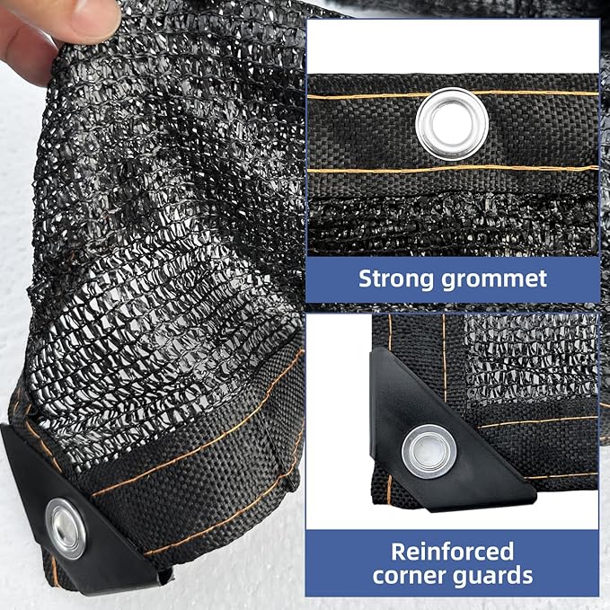 20 x 40FT Pool Leaf Net Cover -Leaf Net for Inground and Above Ground Rectangle Swimming Pools with Grommets Mesh Pool Cover