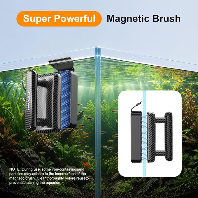 Aquarium Magnet Glass Cleaner（S） | Very magnetic，The handle is easy to grip，Easily Remove Stains，Dual-Sided Cleaning Surfaces，Self-floating Design
