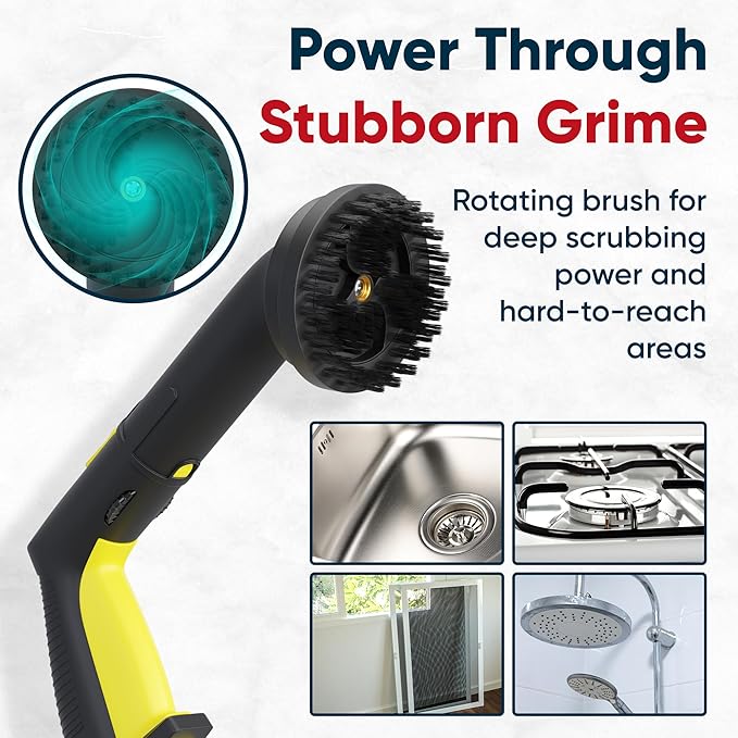 Heavy-Duty Steam Cleaner for Home & Car - High-Pressure Chemical-Free Deep Cleaning System, Portable Handheld Steamer with 27-Piece Kit for Tile, Grout, Floors, Ovens & Upholstery