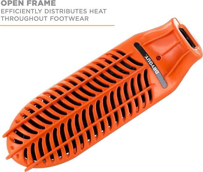 DryGuy Travel Dry Boot and Shoe Dryer and Warmer, Orange & Black