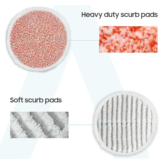 Upgraded 8 Pack Replacement Steam Mop Pads Kit Compatible with Shark S8201 S8001 S7001 S7201 S7000AMZ S7000 S7005 S7020 S7001C Series Steam & Scrub All-in-One Hard Floor Steam Mop