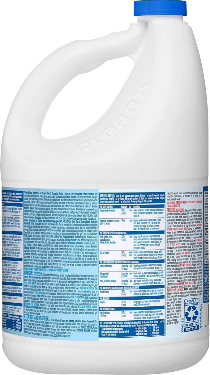 Clorox® Ultra Germicidal Bleach, 121 Oz, Case Of 3