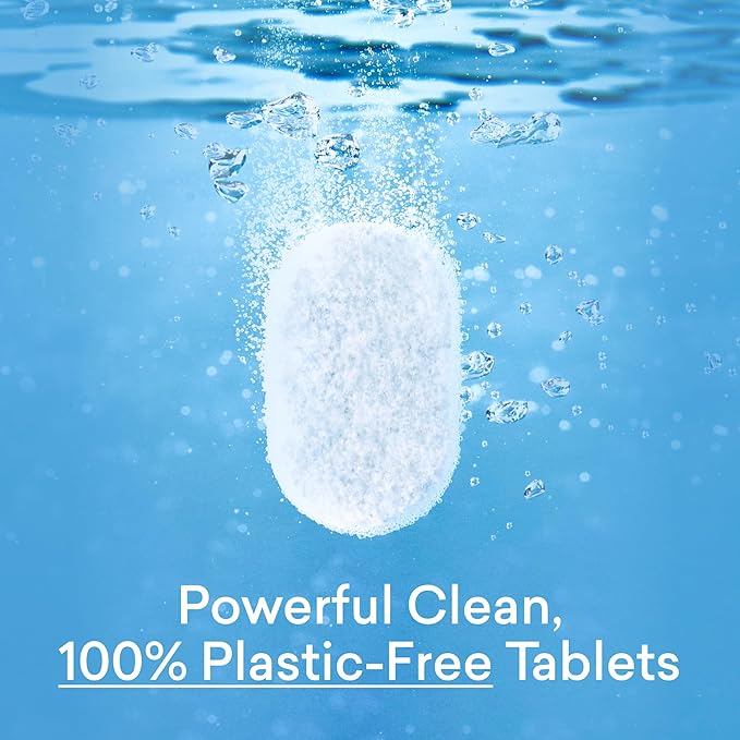 BLUELAND 100% Plastic-Free Dishwasher Detergent Tablets, 60 Count, Lemon Zest Scent, Eco Friendly Dishwashing Pods, Natural, USDA Certified biobased