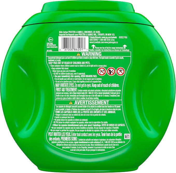 Gain flings Laundry Detergent Soap Pacs, HE Compatible, 42 Count, Long Lasting Scent, Blissful Breeze Scent