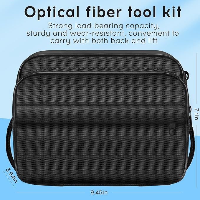 13 Piece kit Fiber Optic Cleaning Tool kit with 400x Optical Fiber Microscope Cleaner SC LC Cleaning Pen 2.5mm 1.25mm Interface Cleaning Box with Replace core Fiber Optic Cleaner kit