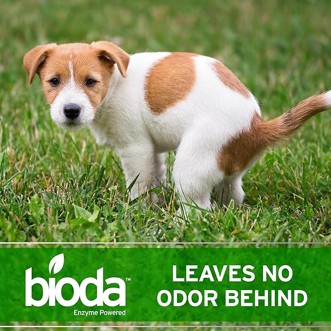 Bioda Probiotic Natural Outdoor Odor Eliminator – Enzyme Cleaner Destroys Cat & Dog Odor – Neutralizer for Lawn, Artificial Grass, and Patios