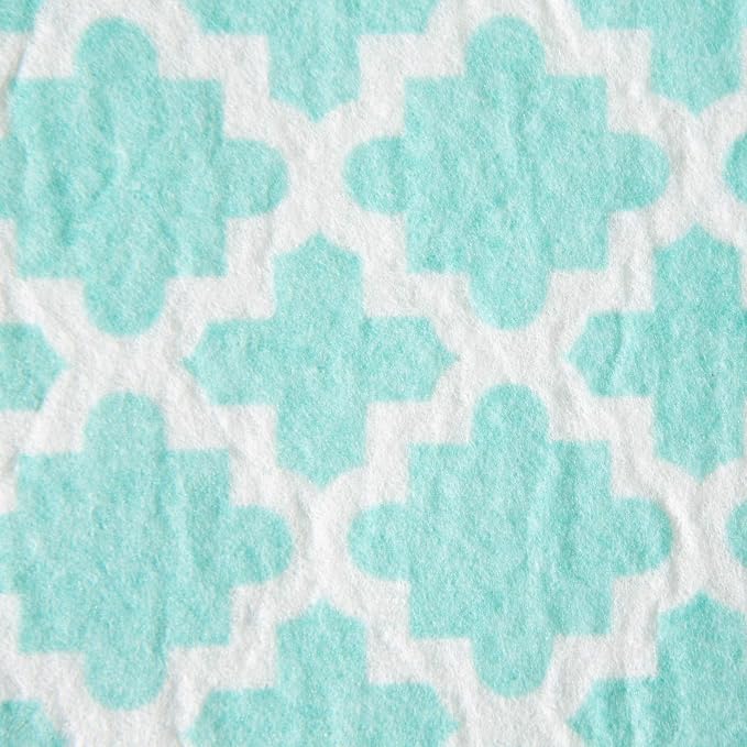 DII Fridge & Shelf Liner Collection Non-Adhesive, Cut to fit, Machine Washable, 12x20, Lattice Aqua Lattice, 2 Piece