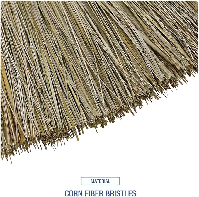 Boardwalk Corn/Fiber Brooms, Corn/Yucca Bristles, 53.5" Overall Length, Natural, 6/Carton