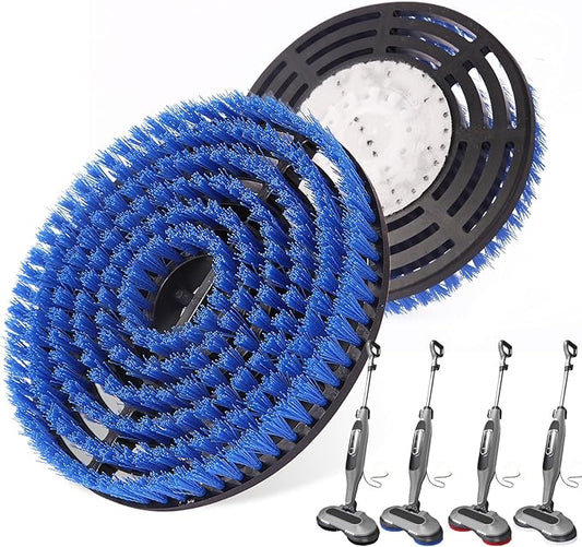 2PC S7001 Enhanced Replacement Brush Heads for Shark S8201/S7000 Series, for Deeper Cleaning of Hard Floors with Shark Steam Mops (Blue)