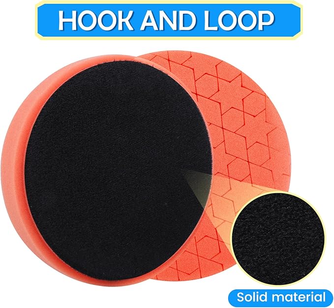 IPELY 6 Pcs Buffing Pads, Polishing Pads, Buffer Pads for Polishing and Waxing