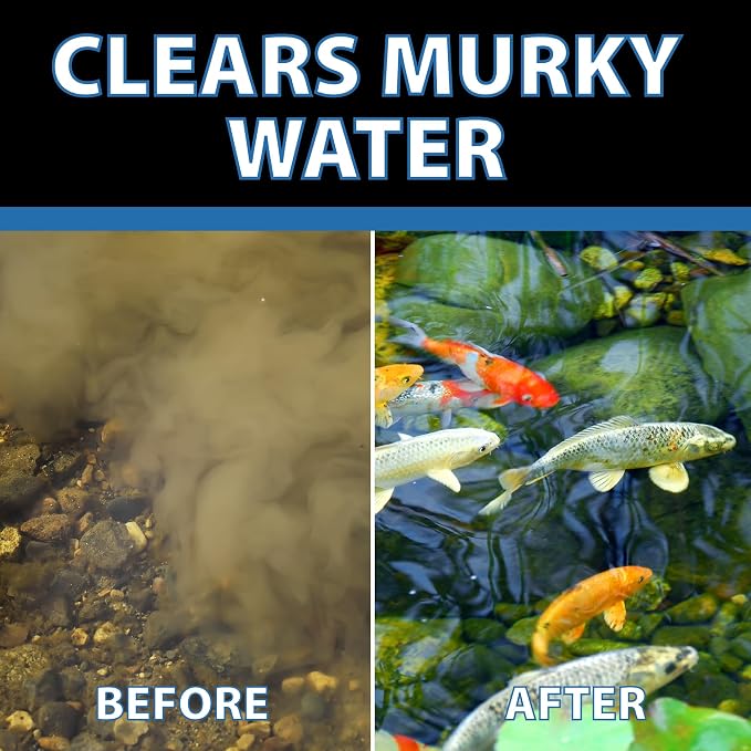 CrystalClear OneFix Beneficial Bio Clarifier Treatment, 1 Gallon | For clear water gardens, small outdoor ponds & fountains; koi fish, plant & pet safe formula