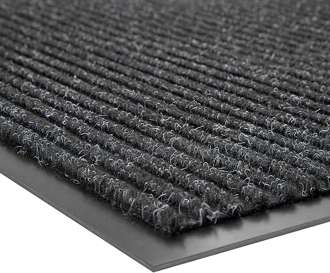 100pointONE Front Door Mat, Heavy Duty Indoor Outdoor Doormat for Entryway, 120" x 36" Low Profile Outdoor Mats for Home Entrance, Stain and Fade Resistant Welcome Mat for High Traffic Area, Black