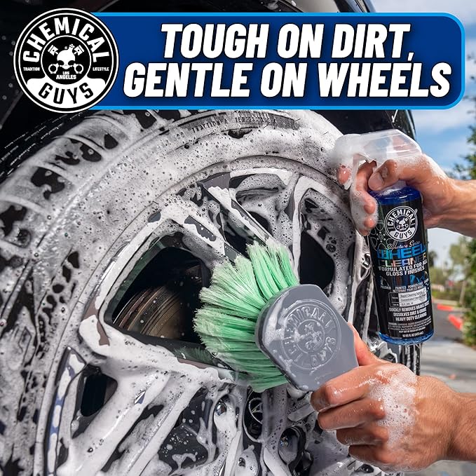 Chemical Guys CLD_203_16 Signature Series Wheel Cleaner,Blue, 16 oz with Signature Series Orange Degreaser, 16 oz with CLD_202_16 Signature Series Glass Cleaner,16 fl.oz