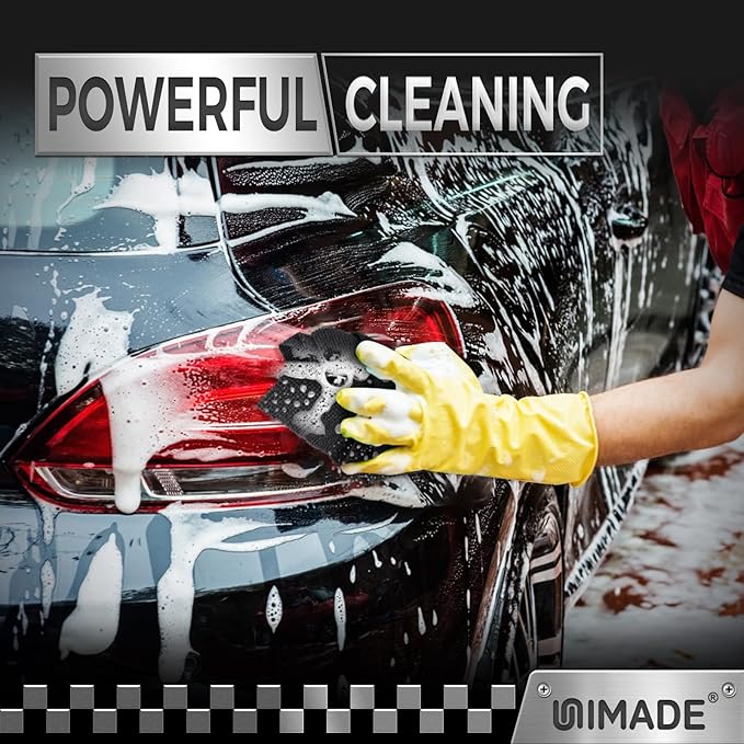 UNIMADE Microfiber Cleaning Cloth, 100 Pack Microfiber Towels for Cars Commercial Grade Work Rags Bulk Detailing Cloth for Automotive Bar Mechanic Restaurant Garage Housekeeping, 11.5"x 11.5", Grey
