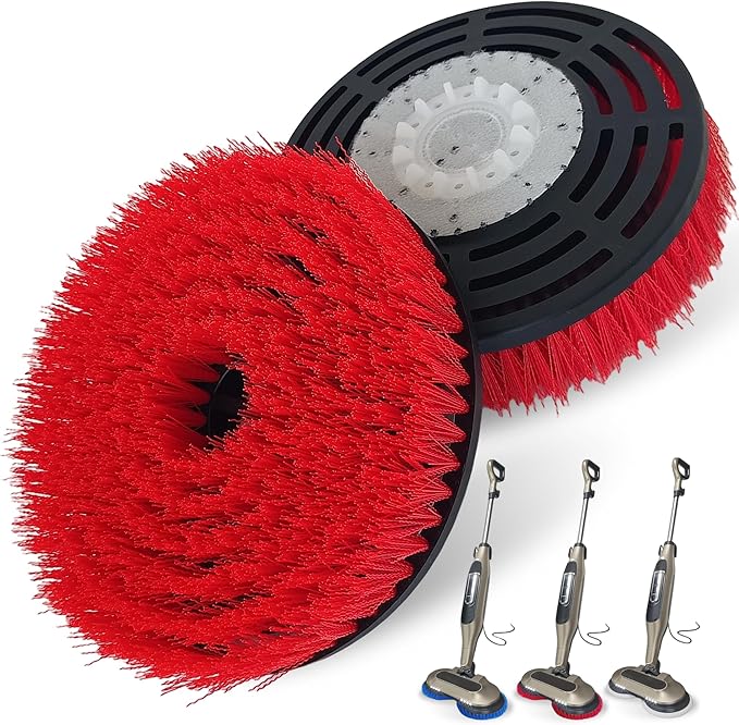 2Pack S7001 Upgraded Mop Pad Replacement Brush Heads for Shark Steam Mop S8201/S7000Series Pads | Professional Cleaning and Polishing | for Tile Floors Grout Deep Cleaning Hard Floors (Blue)