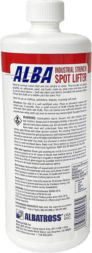 Alba Industrial Strength Spot Remover 32 Fluid oz (Use as Replacement for Afta Spot Remover) (Pack of 2)