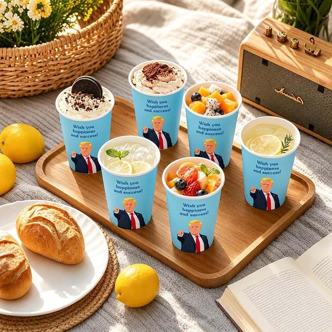 50Pcs Boxing Themed Party Paper Cups Disposable 9oz Paper Cups for for Sports Supplies Decorations Drinking for Birthday Party Favors (50, best wish)