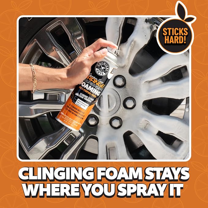 Chemical Guys Citrus Degreaser Aerosol, Industrial Strength Engine Cleaner Spray For Grease Oil Grime On Engines Tools Undercarriage And Garage Equipment, 18 Fl Oz - 2 Pack