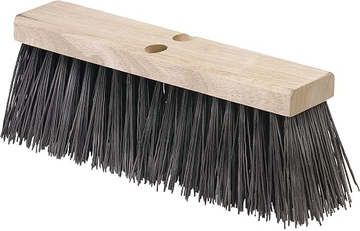 SPARTA Flo-Pac Floor Brush Heavy Sweep for Cleaning, 18 Inches, Brown, (Pack of 6)