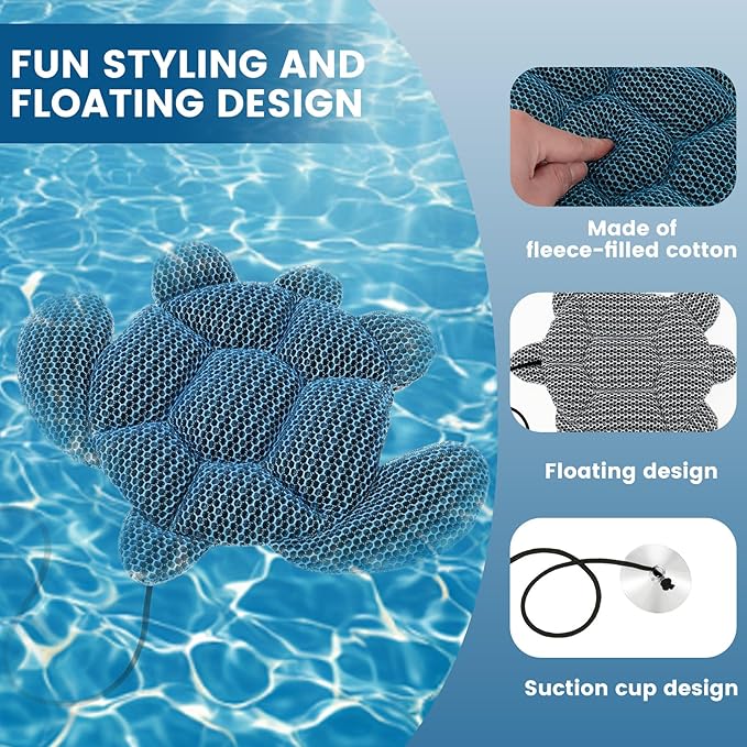 Hot Tub Scum Absorber - 2 Pack Scum Turtle Absorber for Spa, Hot Tub Accessories for Adults, Reusable Spa & Pool Cleaner, Keeps Your Water Clean and Clear