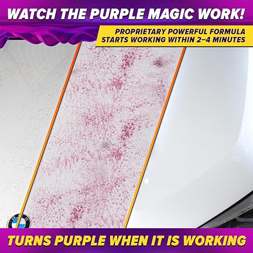 Carfidant Iron Remover for Car Detailing – Color-Changing Formula for Brake Dust & Iron Build-Up | Safe for Paint, Wheels & Coatings | pH Neutral Spray – 16 fl. oz.