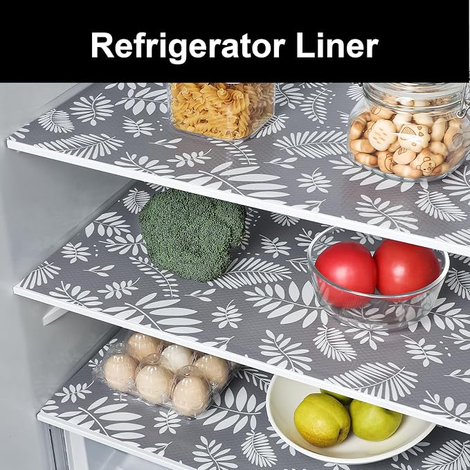 Cooyes Drawer and Shelf Liner, Non-Adhesive Shelf Liners for Kitchen Cabinets, Thick Strong Grip Mats for Desk, Shelves, Bathroom Drawers, Fridge, Cabinet Protection（23.6" W x 119" L）