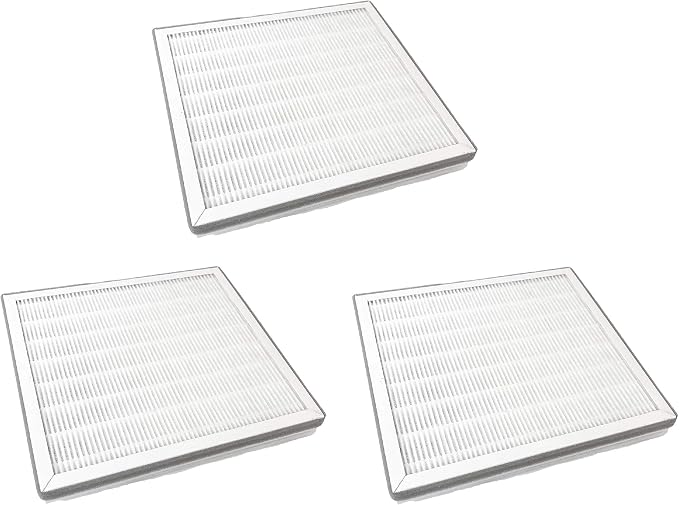 Nispira PEAIRPLG High Efficiency 3-in-1 True HEPA Replacement Carbon Compatible with Pure Enrichment Purezone Desktop Air Purifier, 3 Packs