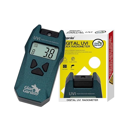 Reptile UVI Radiometer – Smart Data Logging UV Light Meter for Reptile Lamp, UVA/UVB Meter & Tester Measures 280nm-400nm Light Measurement