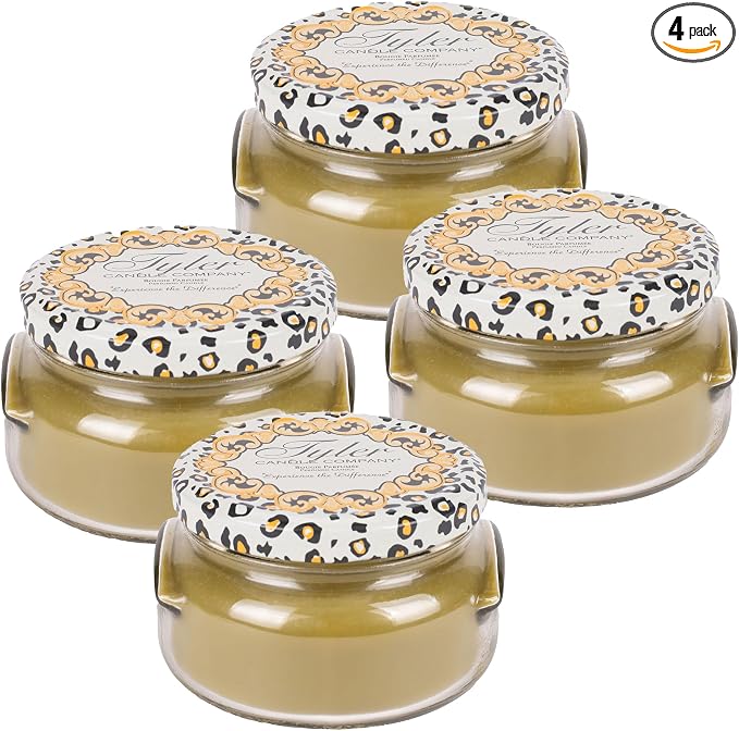 Tyler Candle Company 3103 Tyler 3 Ounce Scented Jar Candle for Home or Office, Pack of 4