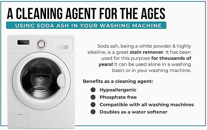 Dive Rite in Premium Soda Ash Designed as a PH Increaser for Pool and Washing Soda for Tie Dying and Everyday Usage (5 Pounds)