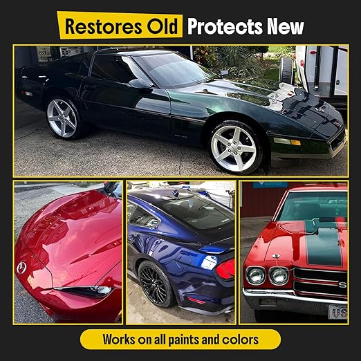 Carfidant Scratch and Swirl Remover - Car Scratch Remover for Vehicles Paint - Polishing Compound for Cars - Paint Restorer Kit with Pad, Microfiber and Drill Attachment