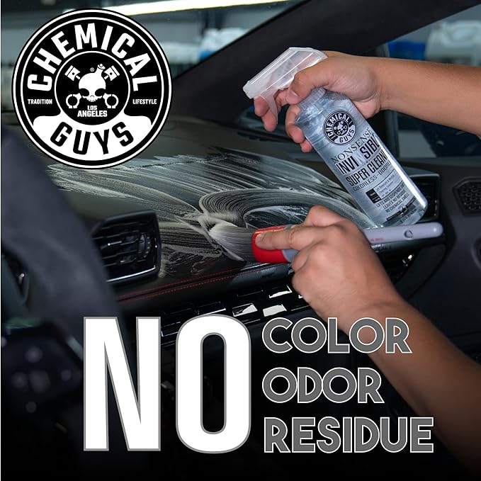 Chemical Guys Nonsense Colorless & Odorless All Surface Cleaner - Clear, Safe for Vinyl, Rubber, Plastic, Carpet, and Upholstery, pH Balanced, Residue-Free, Unscented, 32 oz Spray